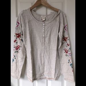 COPY - Sundance Catalog Henley Shirt new